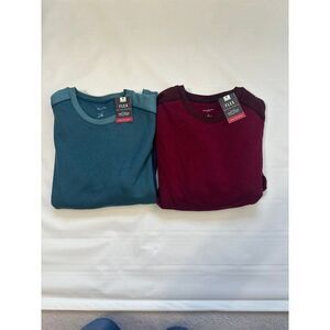2 Men’s Van Heusen Sweatshirts Red Blue Size Large NWT $130